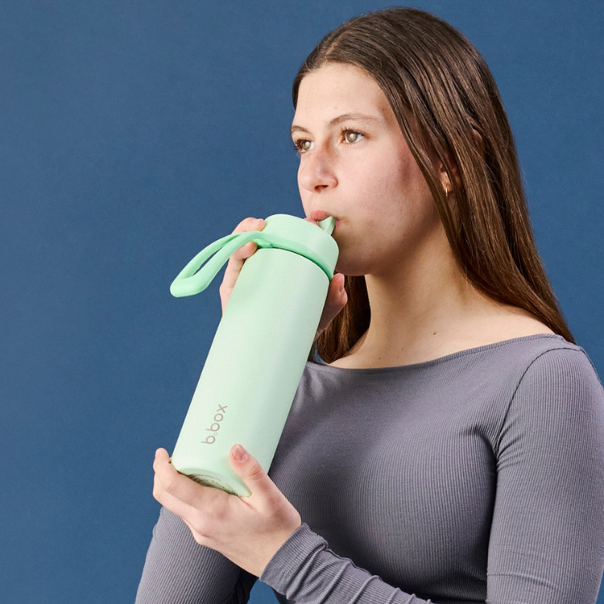 Butelka termiczna B.BOX 690 ml – potrójna izolacja, ustnik i wygodny uchwyt, kolor: miętowy