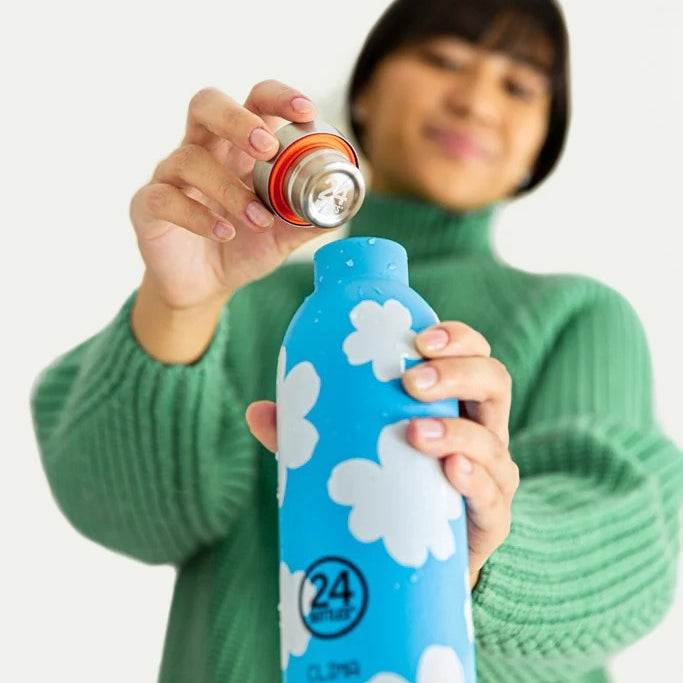 Butelka termiczna 24Bottles CLIMA– izolacja próżniowa, bez BPA, idealna do gorących i zimnych napojów, wzór: daydreaming