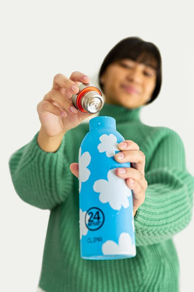 Butelka termiczna 24Bottles CLIMA– izolacja próżniowa, bez BPA, idealna do gorących i zimnych napojów, wzór: daydreaming