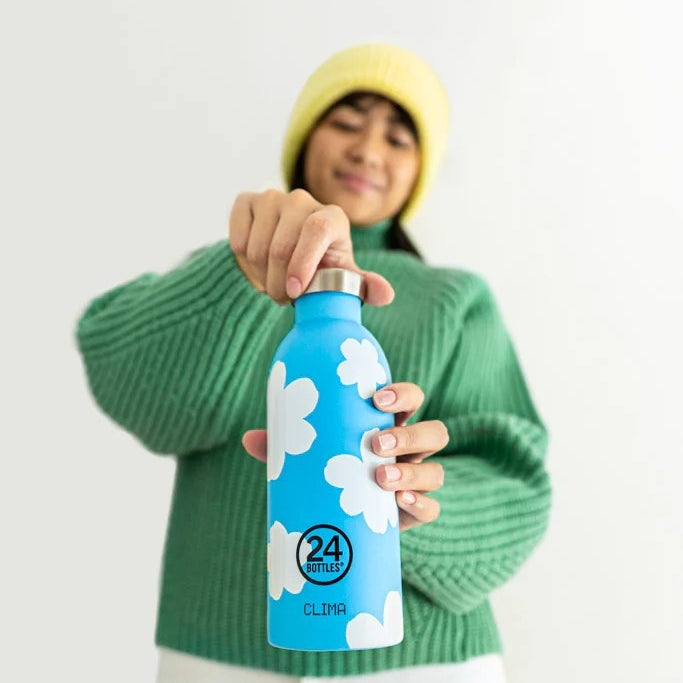 Butelka termiczna 24Bottles CLIMA– izolacja próżniowa, bez BPA, idealna do gorących i zimnych napojów, wzór: daydreaming