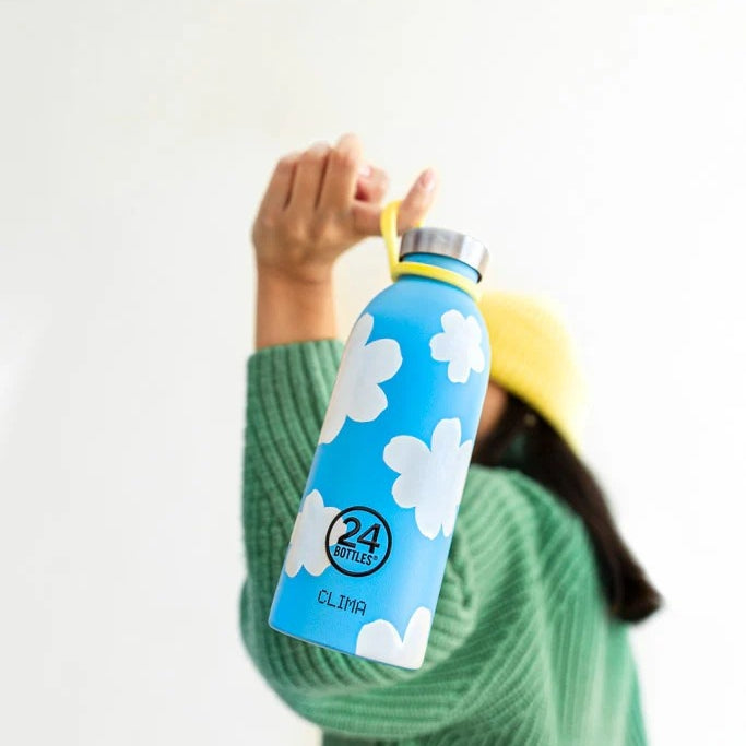 Butelka termiczna 24Bottles CLIMA– izolacja próżniowa, bez BPA, idealna do gorących i zimnych napojów, wzór: daydreaming