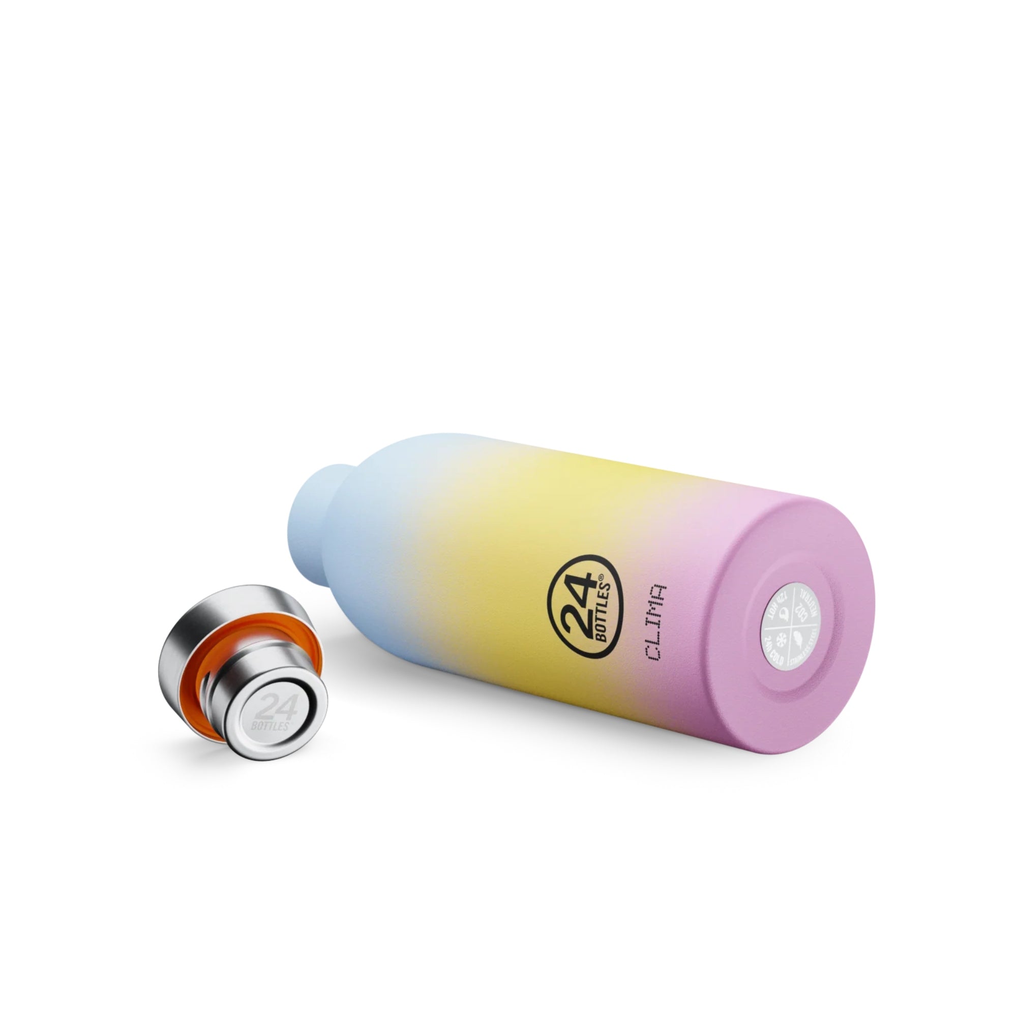 Butelka termiczna 24Bottles CLIMA– izolacja próżniowa, bez BPA, idealna do gorących i zimnych napojów, wzór: aurora