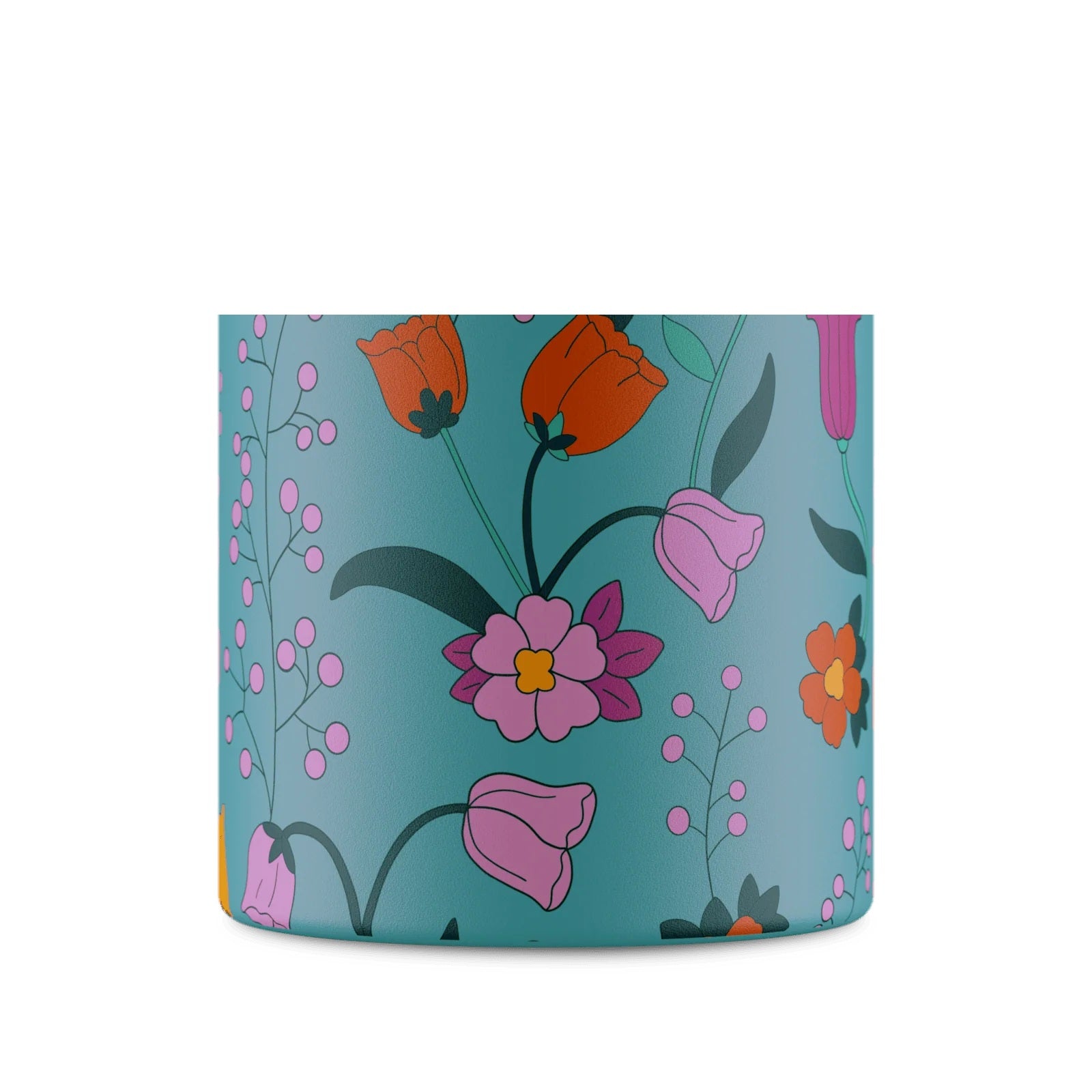 Butelka termiczna 24Bottles CLIMA– izolacja próżniowa, bez BPA, idealna do gorących i zimnych napojów, wzór: bloom bloom green