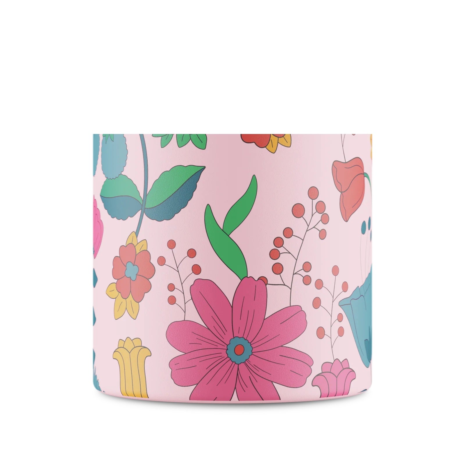 Butelka termiczna 24Bottles CLIMA– izolacja próżniowa, bez BPA, idealna do gorących i zimnych napojów, wzór: bloom bloom pink