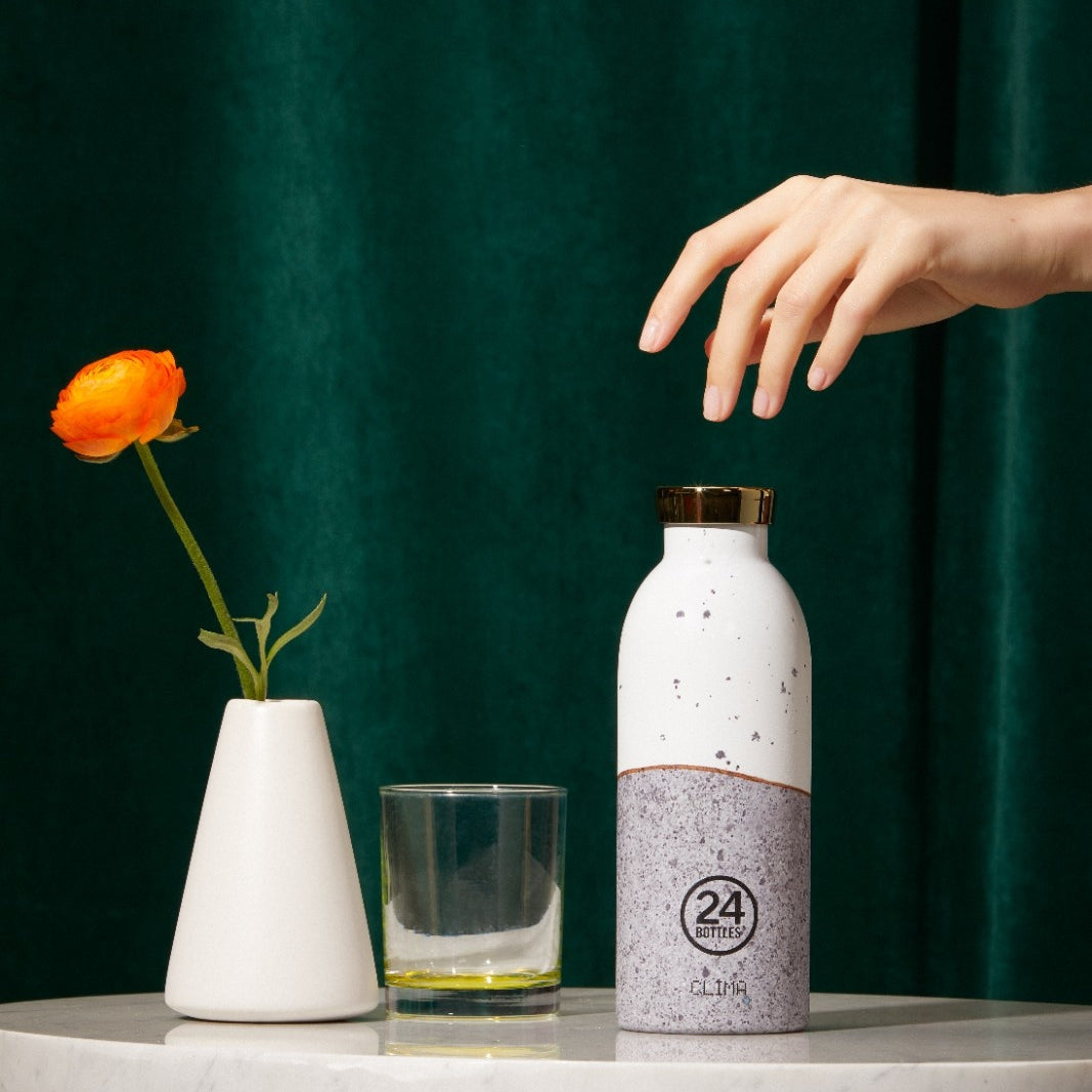 Butelka termiczna 24Bottles CLIMA– izolacja próżniowa, bez BPA, idealna do gorących i zimnych napojów, wzór: wabi