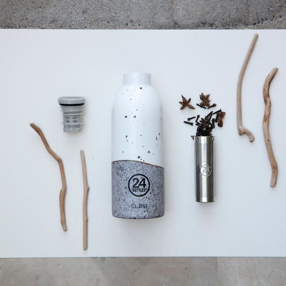 Butelka termiczna 24Bottles CLIMA– izolacja próżniowa, bez BPA, idealna do gorących i zimnych napojów, wzór: wabi