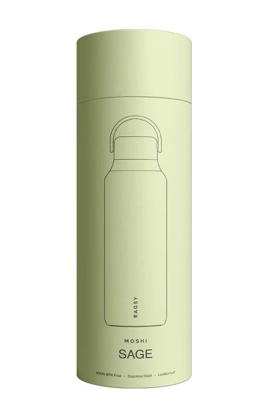 Zielona butelka ze stali nierdzewnej Ragsy Moshi 600 ml – bez metalicznego posmaku