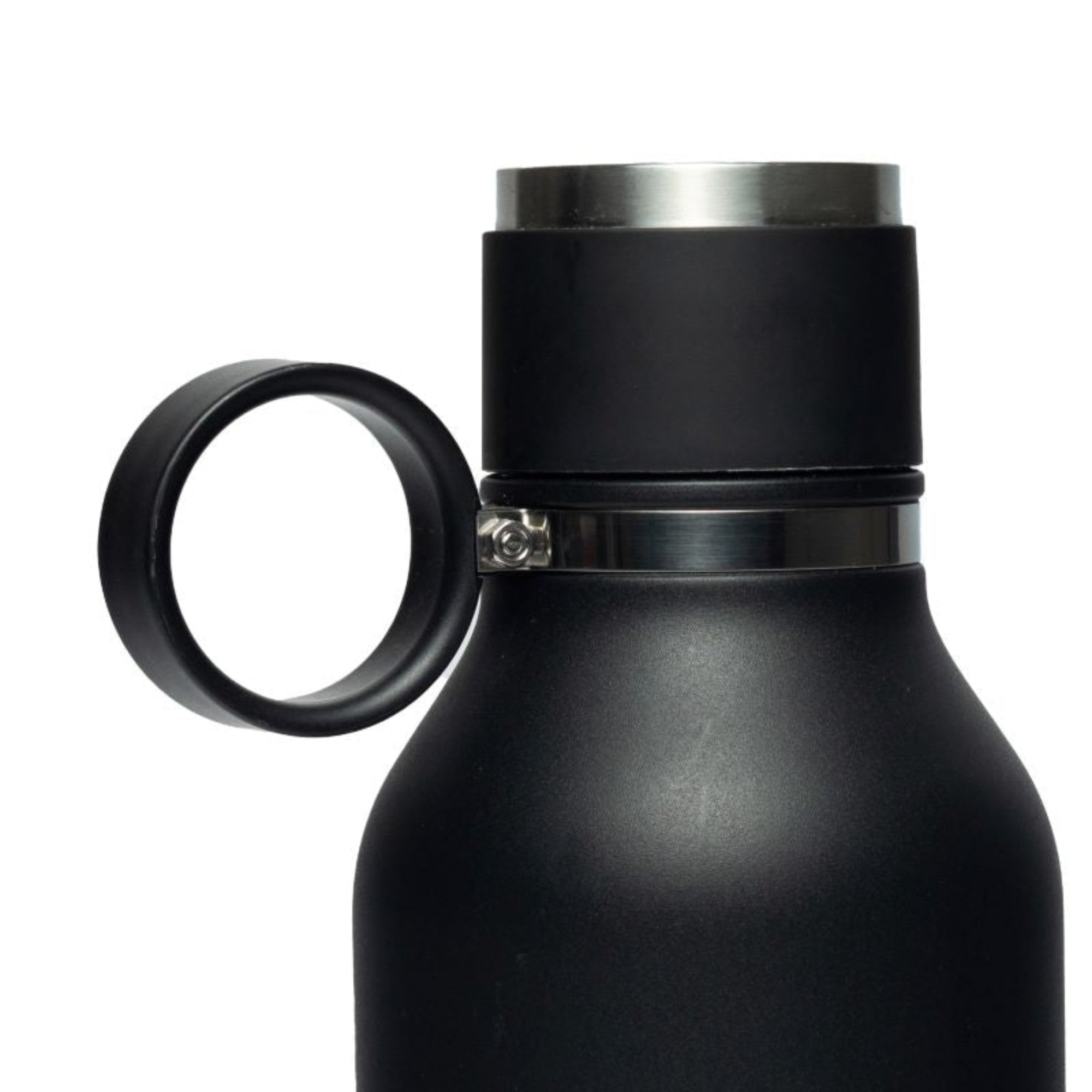 Asobu Stainless czarna 1L – butelka termiczna ze stali nierdzewnej z odkręcaną miską dla psa, szczelna i wolna od BPA