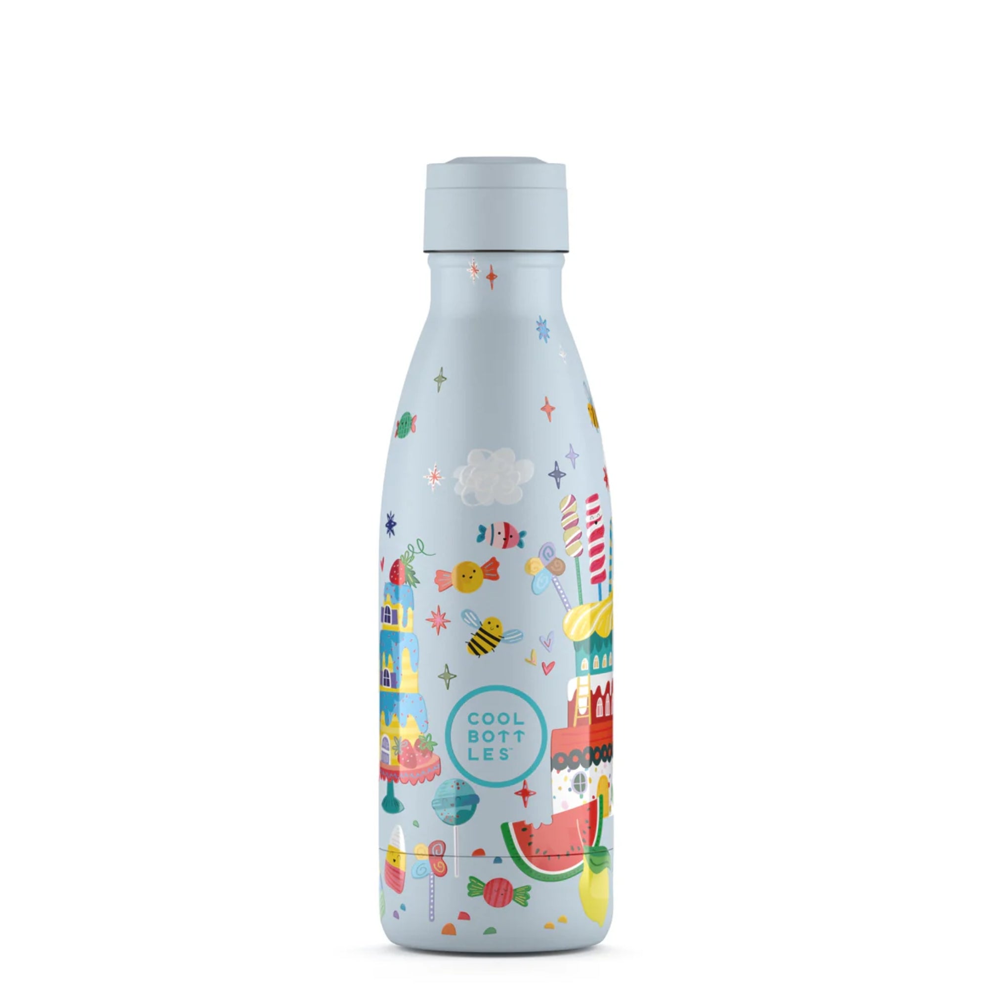 Cool Bottles Kids Candy Land – termiczna butelka dla dzieci, z ustnikiem, bez BPA, wzór: słodycze