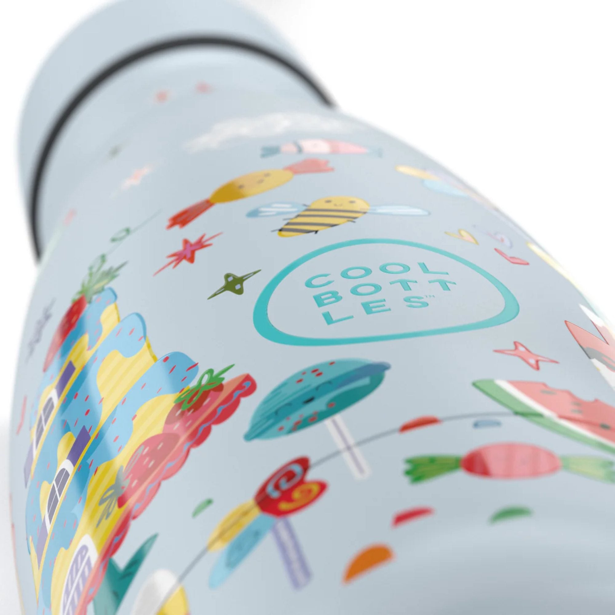 Cool Bottles Kids Candy Land – termiczna butelka dla dzieci, z ustnikiem, bez BPA, wzór: słodycze