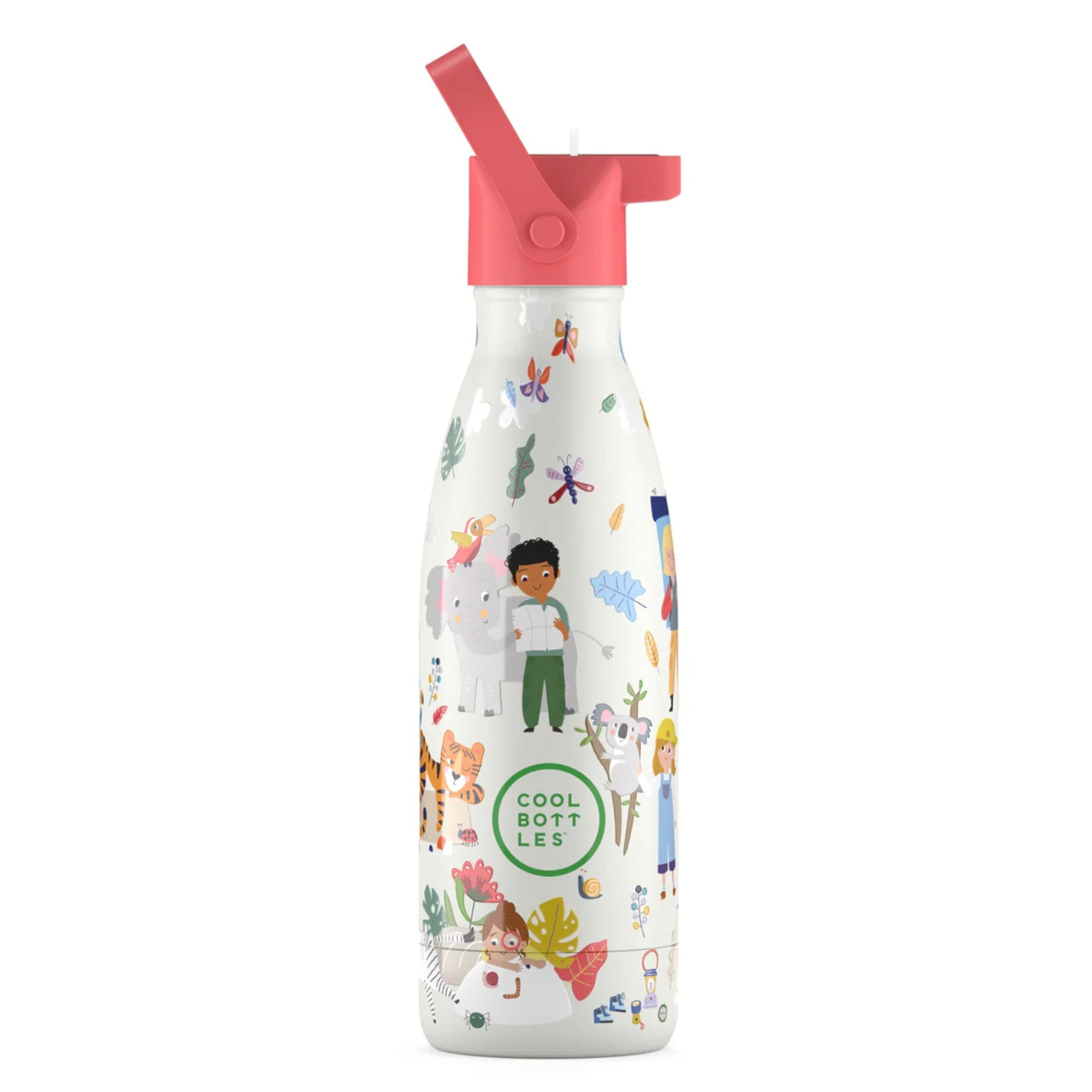 Cool Bottles Kids Curious Explorers – termiczna butelka dla dzieci, z ustnikiem, bez BPA, wzór: odkrywcy