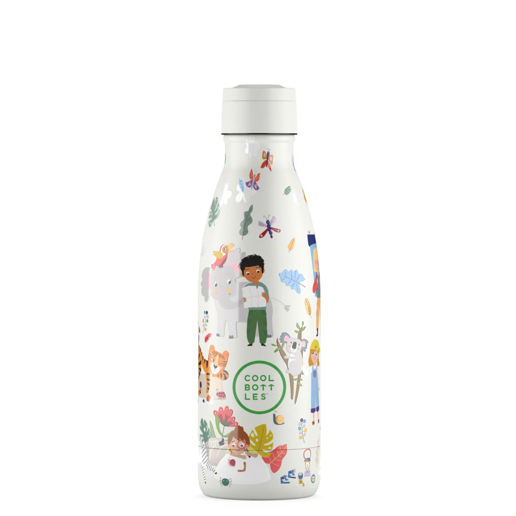 Cool Bottles Kids Curious Explorers – termiczna butelka dla dzieci, z ustnikiem, bez BPA, wzór: odkrywcy