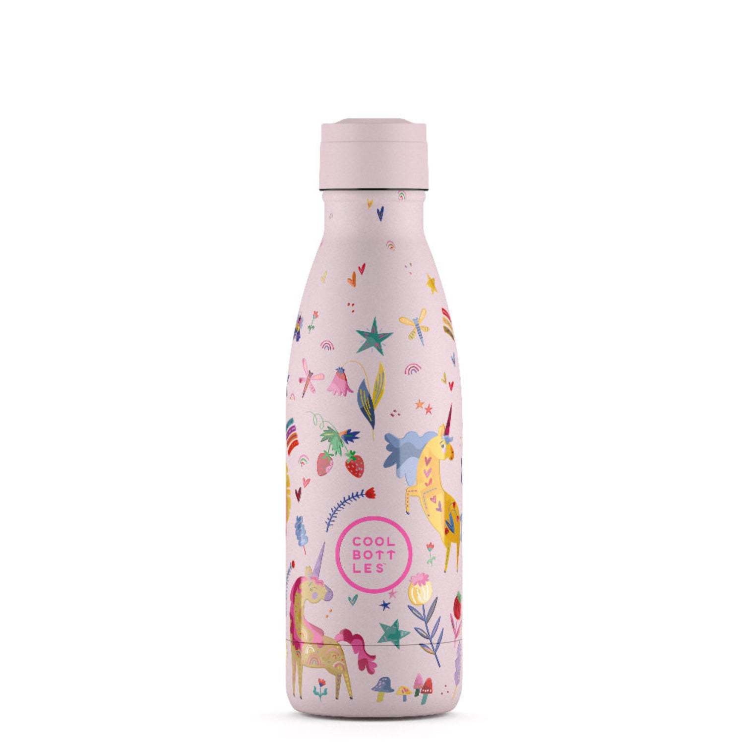 Cool Bottles Kids Funny Unicorns – termiczna butelka dla dzieci, z ustnikiem, bez BPA, wzór: jednorożce