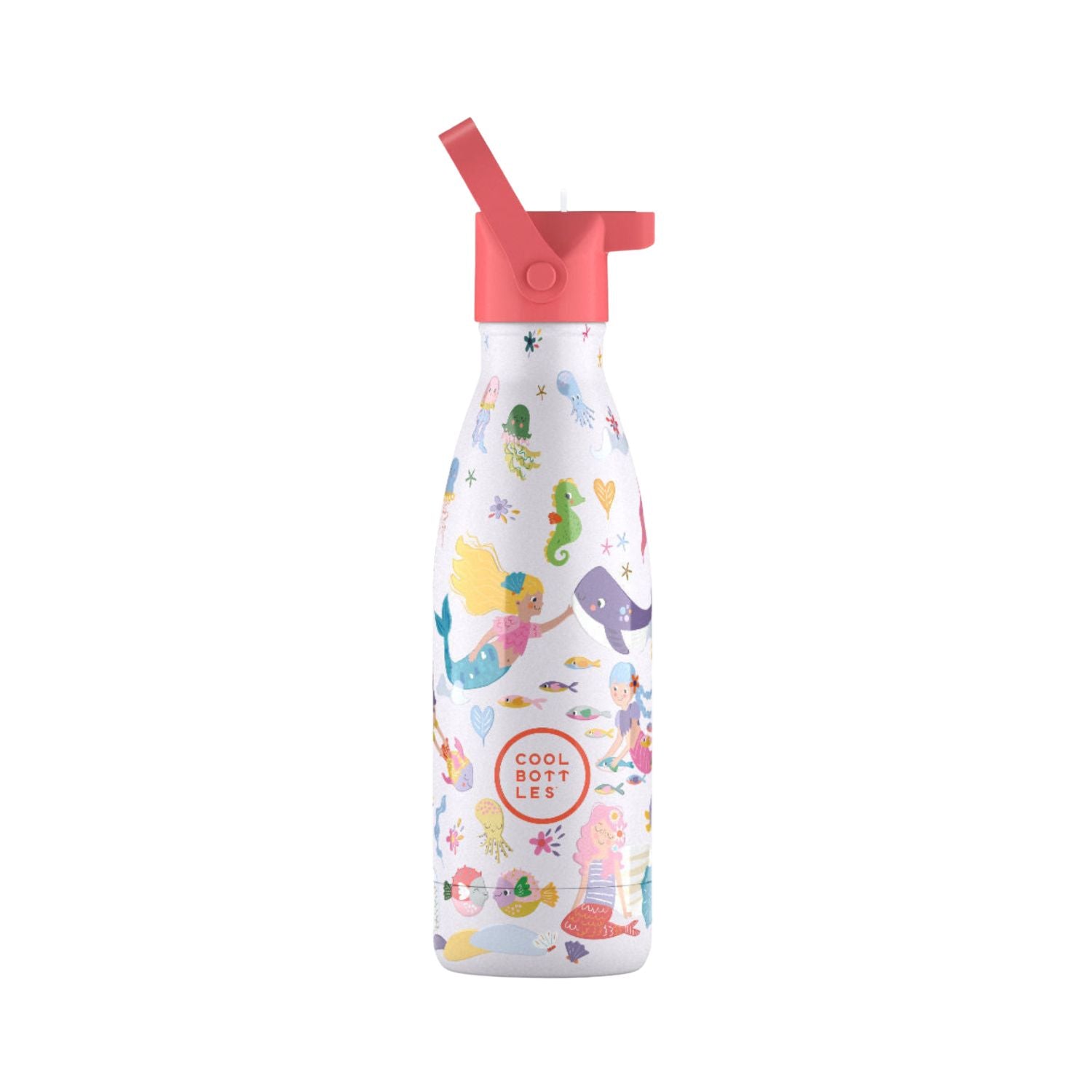 Cool Bottles Kids Sweet Mermaids – termiczna butelka dla dzieci, z ustnikiem, bez BPA, wzór: syrenki
