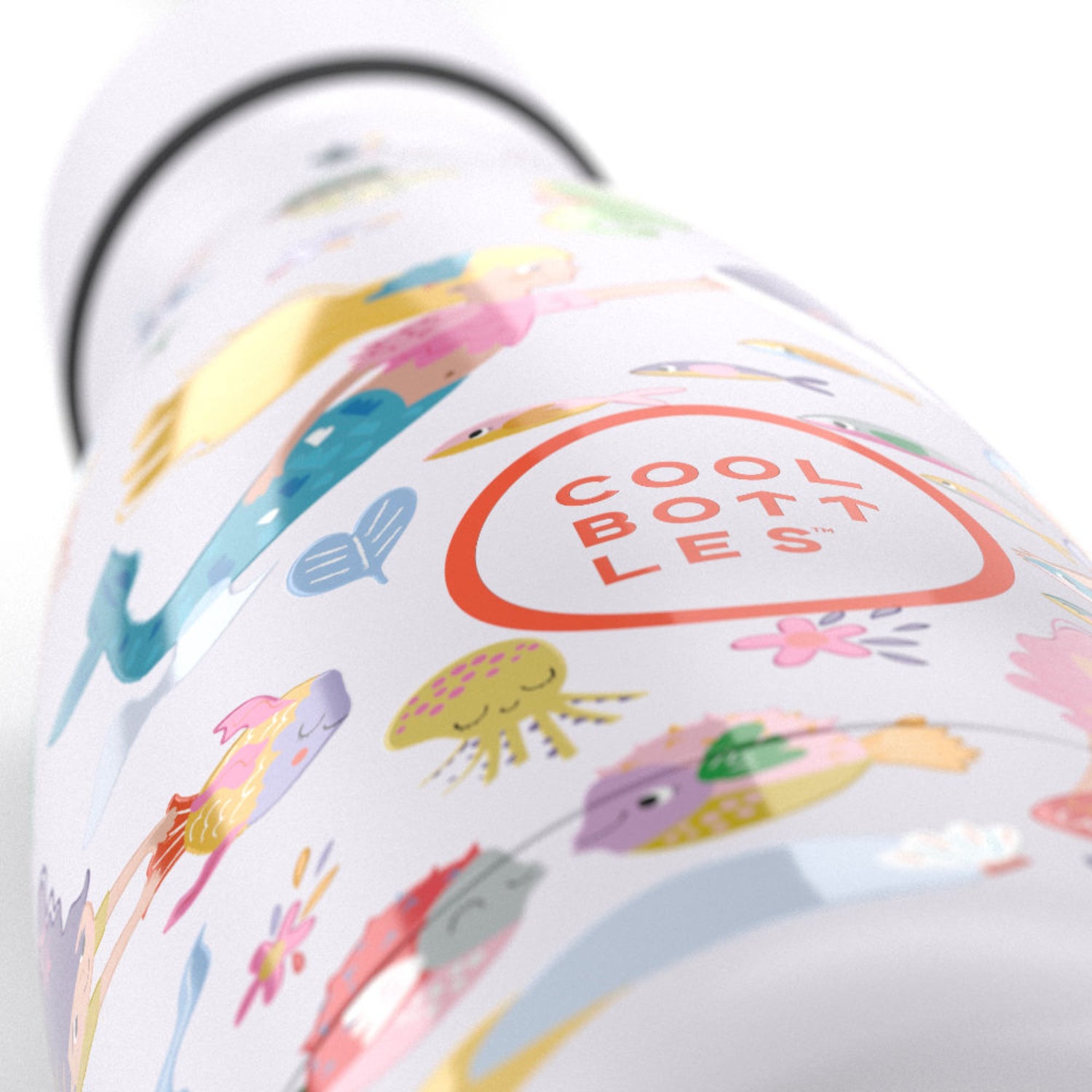 Cool Bottles Kids Sweet Mermaids – termiczna butelka dla dzieci, z ustnikiem, bez BPA, wzór: syrenki