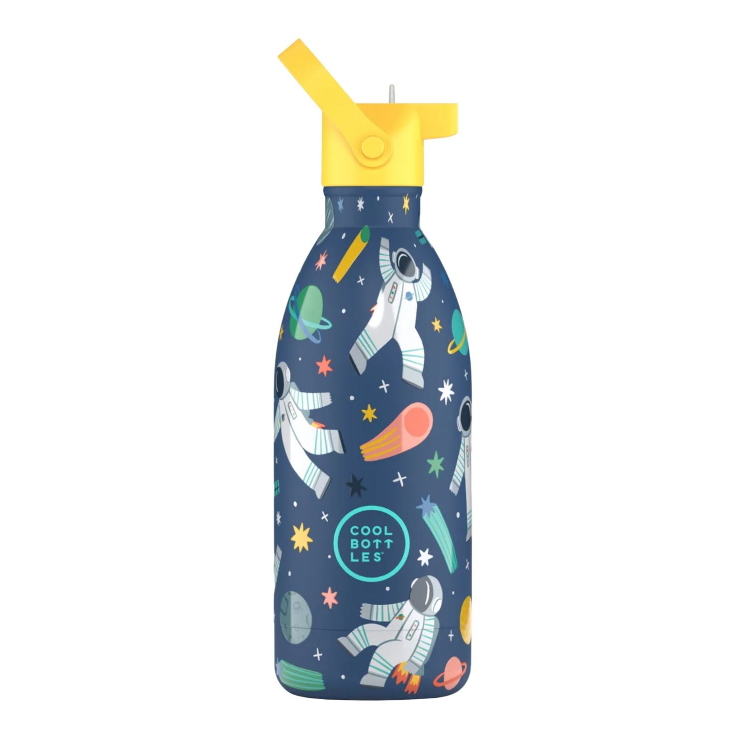Cool Bottles Kids Galactic Ride– termiczna butelka dla dzieci, z ustnikiem, bez BPA, kolor: niebieski