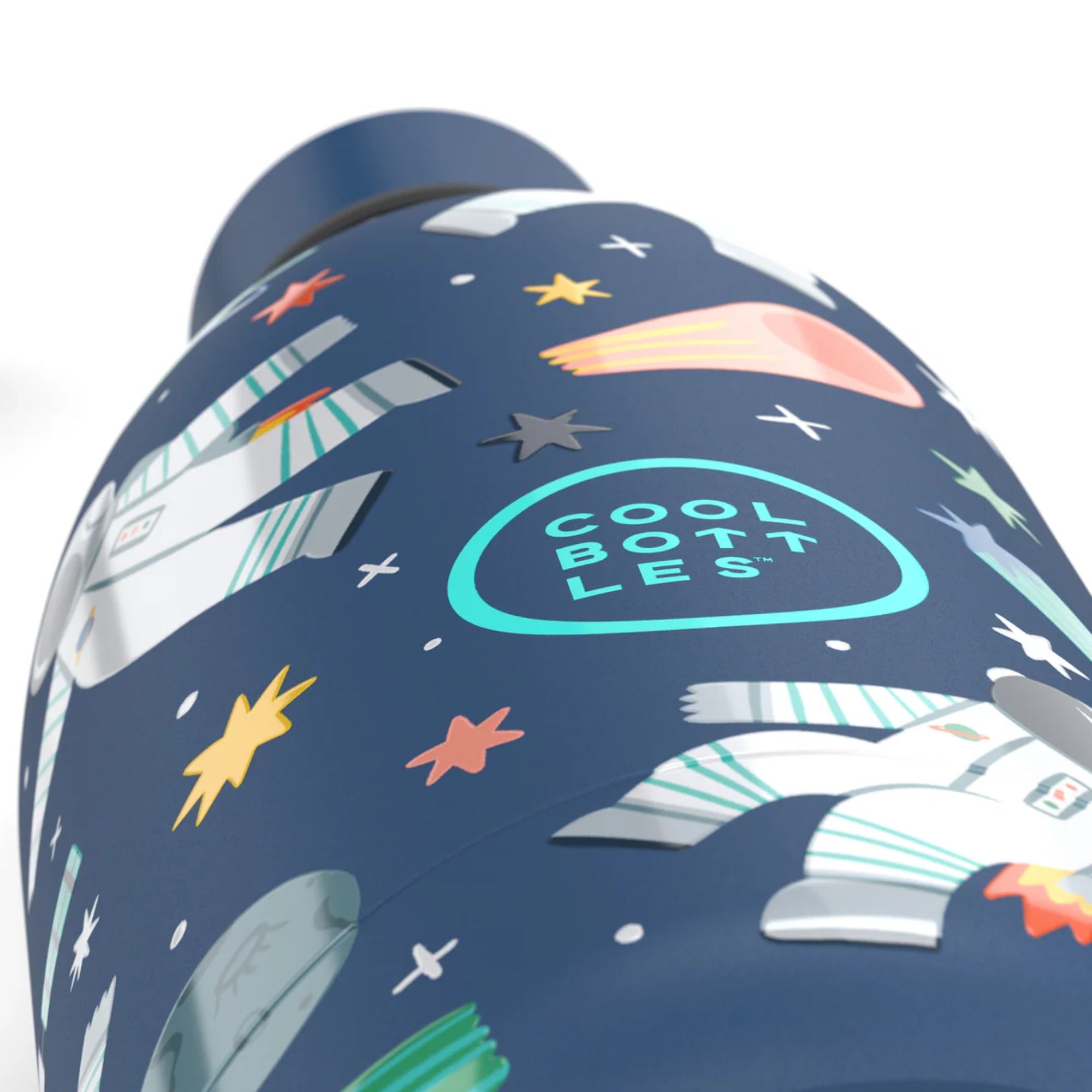 Cool Bottles Kids Galactic Ride– termiczna butelka dla dzieci, z ustnikiem, bez BPA, kolor: niebieski