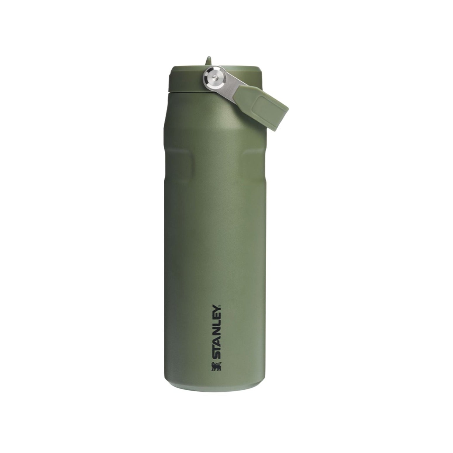 Zielona butelka termicza Stanley IceFlow 0,7 l Dried Pine – sportowy design i długotrwałe chłodzenie