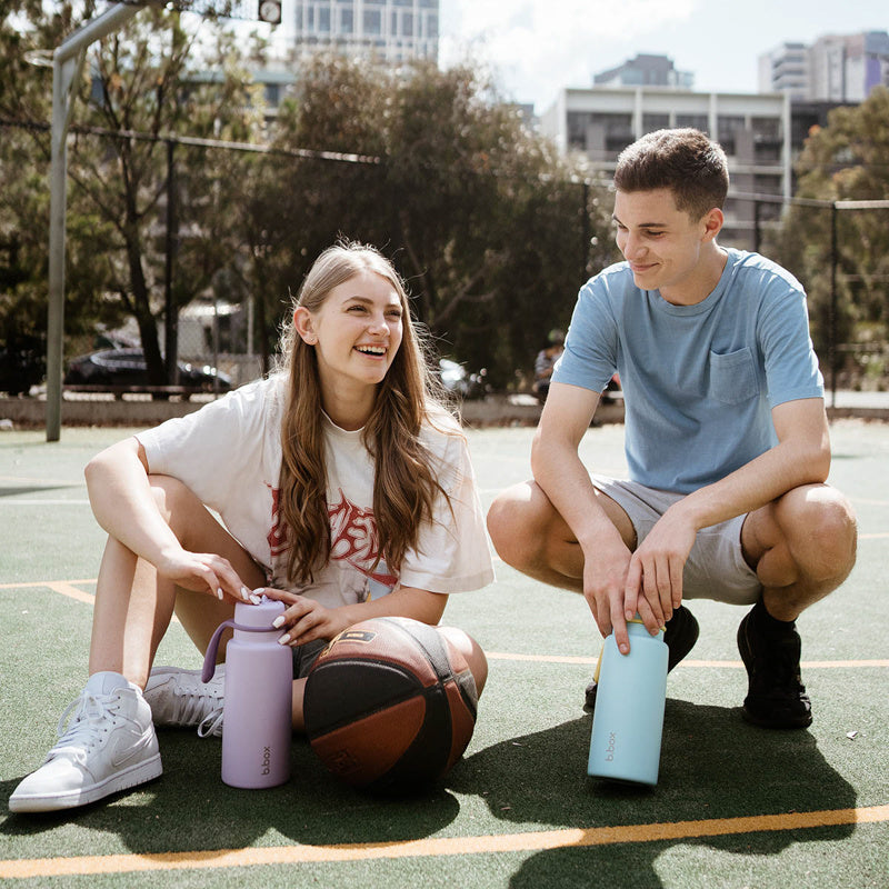 Butelka termiczna z ustnikiem B.BOX – potrójna izolacja, ustnik i wygodny uchwyt, kolor: fioletowy