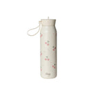 Citron butelka termiczna Cherry 350 ml dziecięca, stal nierdzewna, szczelna, z elastyczną słomką