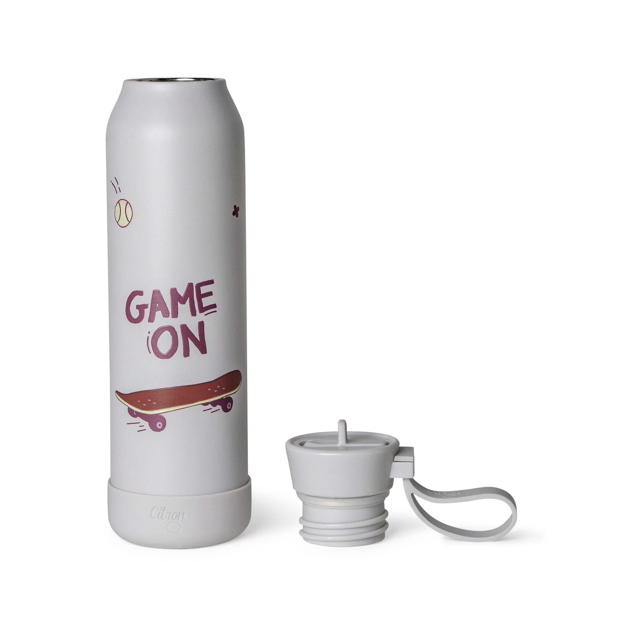 Citron butelka Cool Kid 500 ml dziecięca, termiczna, stal nierdzewna, szczelna, z elastyczną słomką