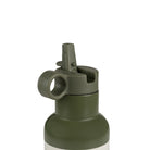 Citron butelka termiczna Dino Green 350 ml dziecięca, zielona, stal nierdzewna, szczelna, z elastyczną słomką