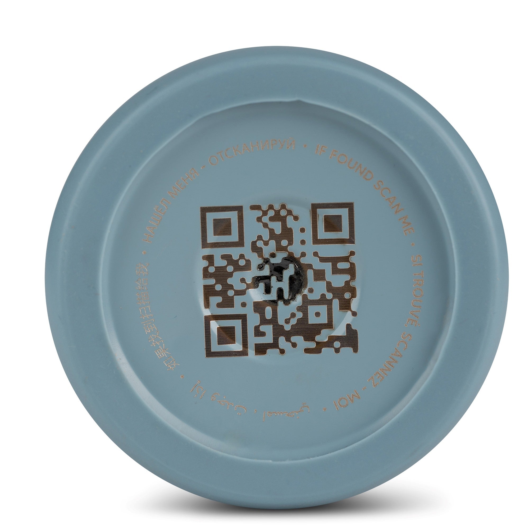 Citron butelka termiczna Spaceship Dusty Blue 350 ml dziecięca, niebieska, stal nierdzewna, szczelna, z elastyczną słomką