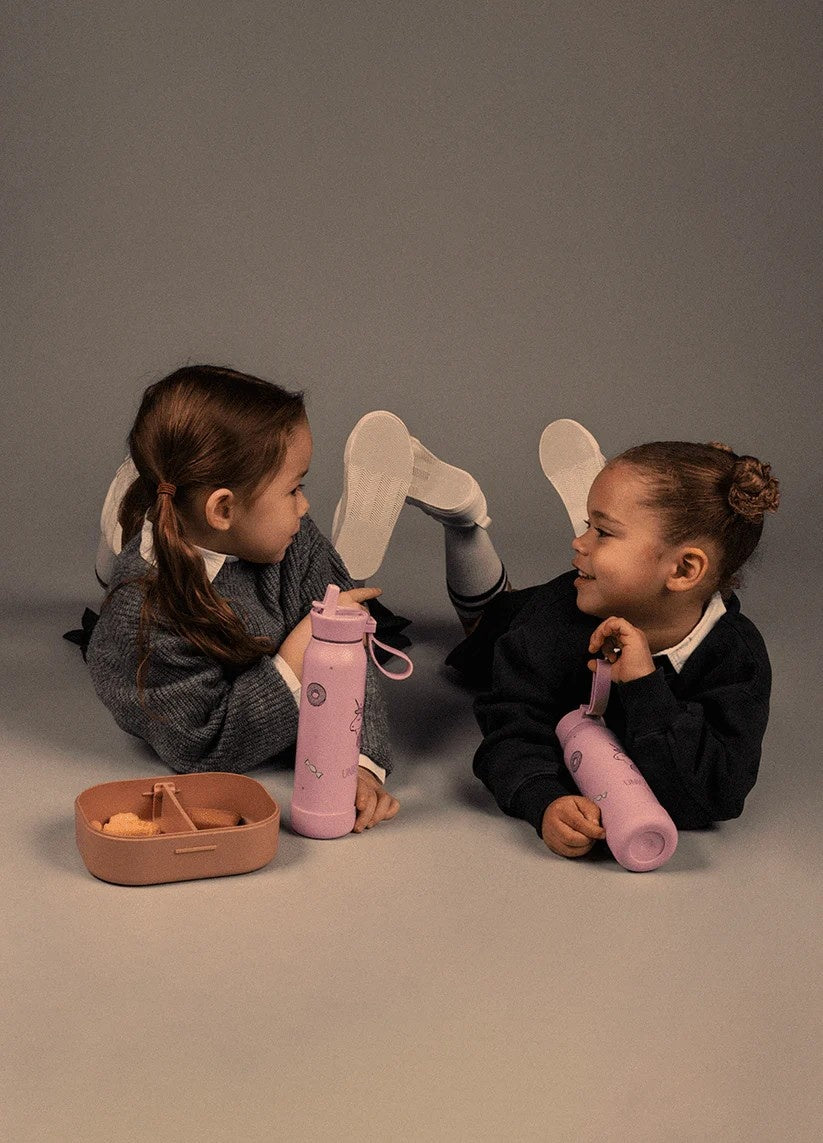 Citron butelka Stormy Unicorn 350 ml dziecięca, termiczna, stal nierdzewna, szczelna, z elastyczną słomką