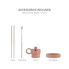 Citron butelka termiczna Unicorn Blush Pink 350 ml dziecięca, stal nierdzewna, szczelna, z elastyczną słomką