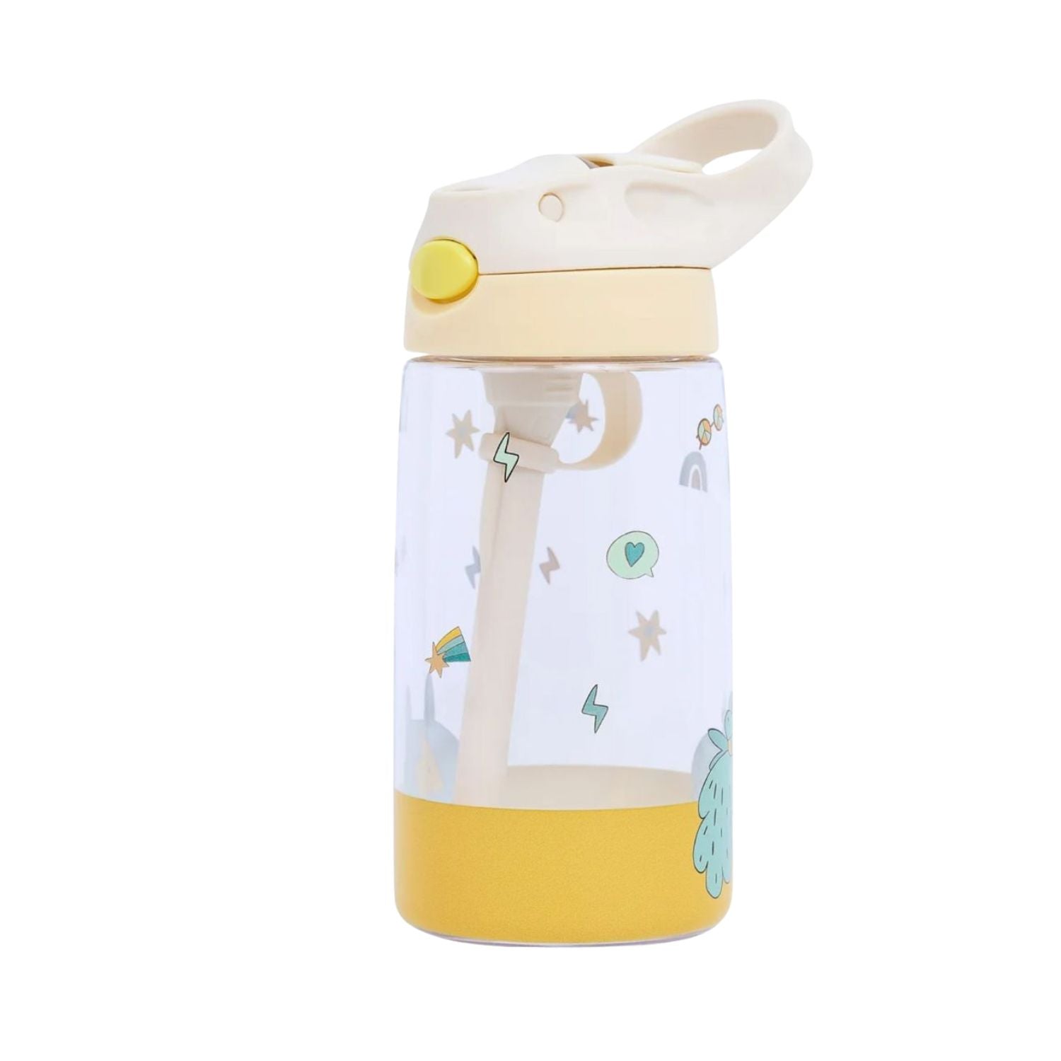 The Cotton Cloud Funky Dogs 480 ml – bidon dla dzieci, odporny na upadki, lekki i wygodny w użyciu, wzór: pieski