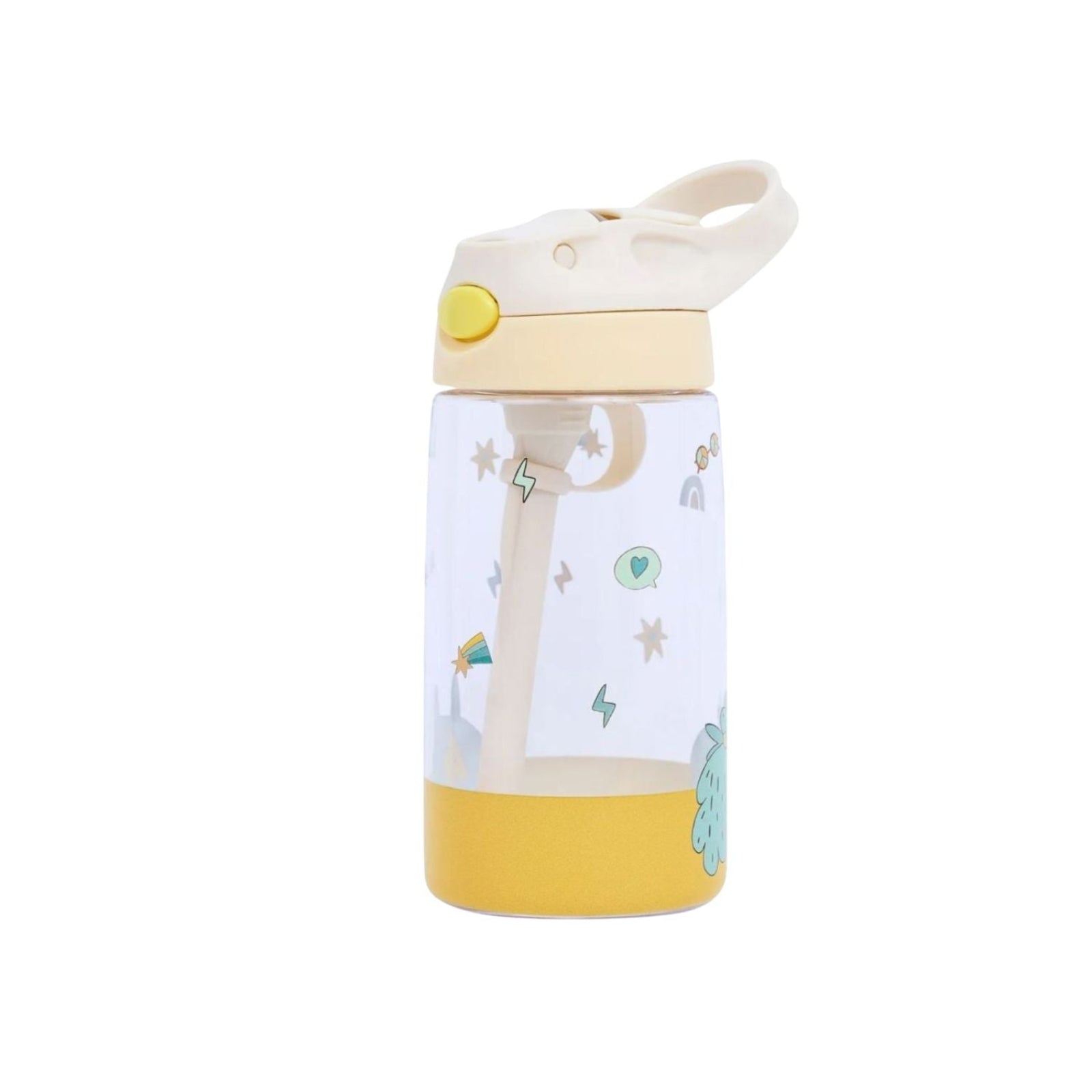 The Cotton Cloud Funky Dogs 480 ml – bidon dla dzieci, odporny na upadki, lekki i wygodny w użyciu, wzór: pieski