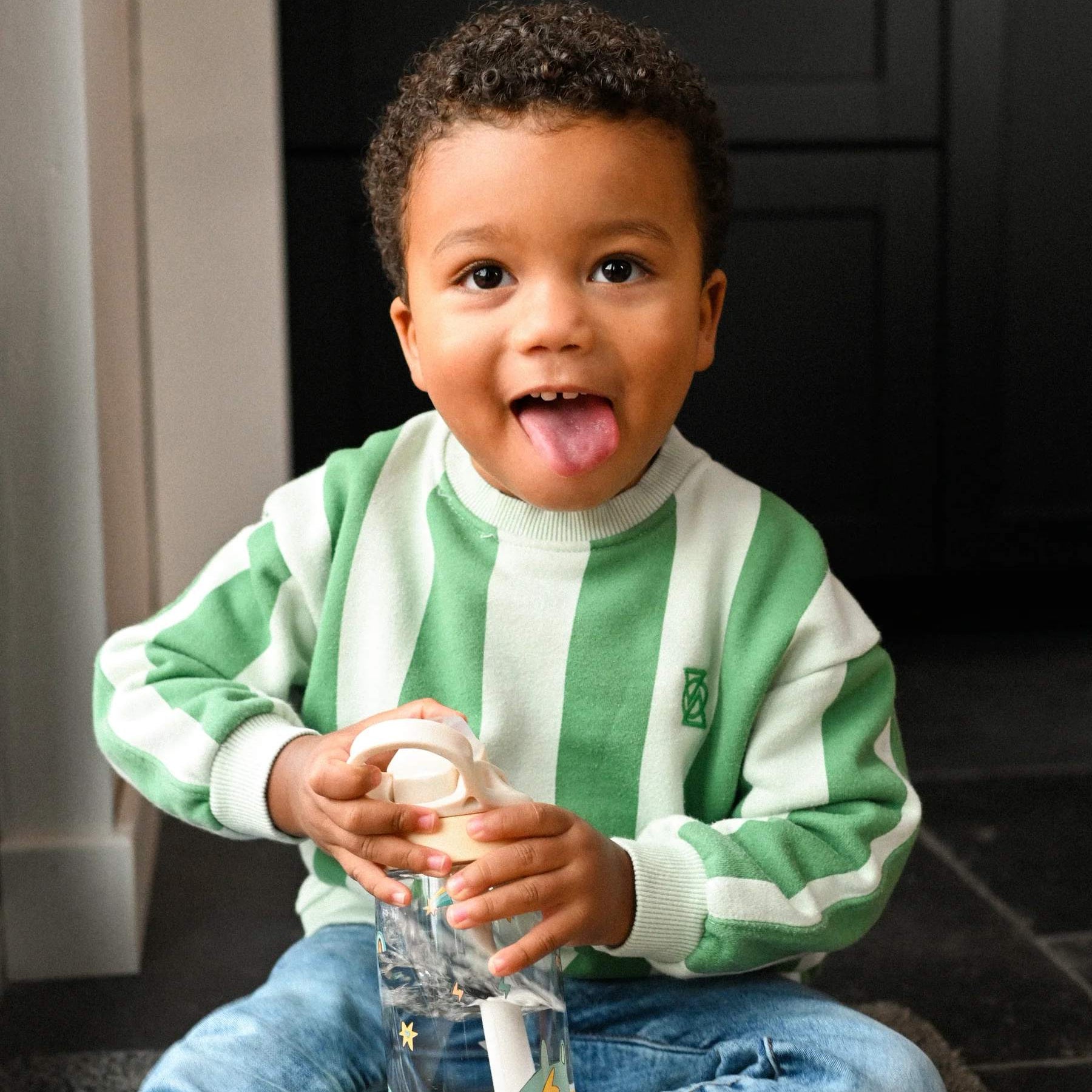 The Cotton Cloud Funky Dogs 480 ml – bidon dla dzieci, odporny na upadki, lekki i wygodny w użyciu, wzór: pieski