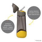 Butelka tritanowa ze słomką B.Box Batman – szczelna, z silikonową słomką i zamknięciem na przycisk