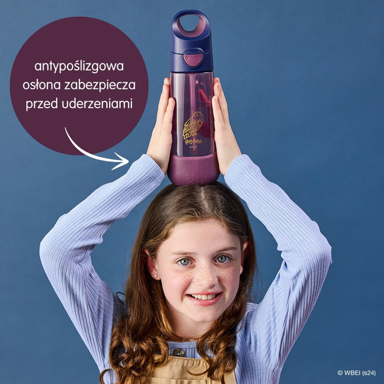 Butelka tritanowa ze słomką B.Box Harry Potter– szczelna, z silikonową słomką i zamknięciem na przycisk