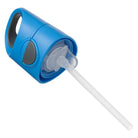 Butelka tritanowa ze słomką B.Box Blue Slate – szczelna, z silikonową słomką i zamknięciem na przycisk, kolor: niebieski