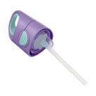 Butelka tritanowa ze słomką B.Box Blue Slate – szczelna, z silikonową słomką i zamknięciem na przycisk, kolor: niebieski