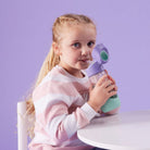 Butelka tritanowa ze słomką B.Box Blue Slate – szczelna, z silikonową słomką i zamknięciem na przycisk, kolor: niebieski