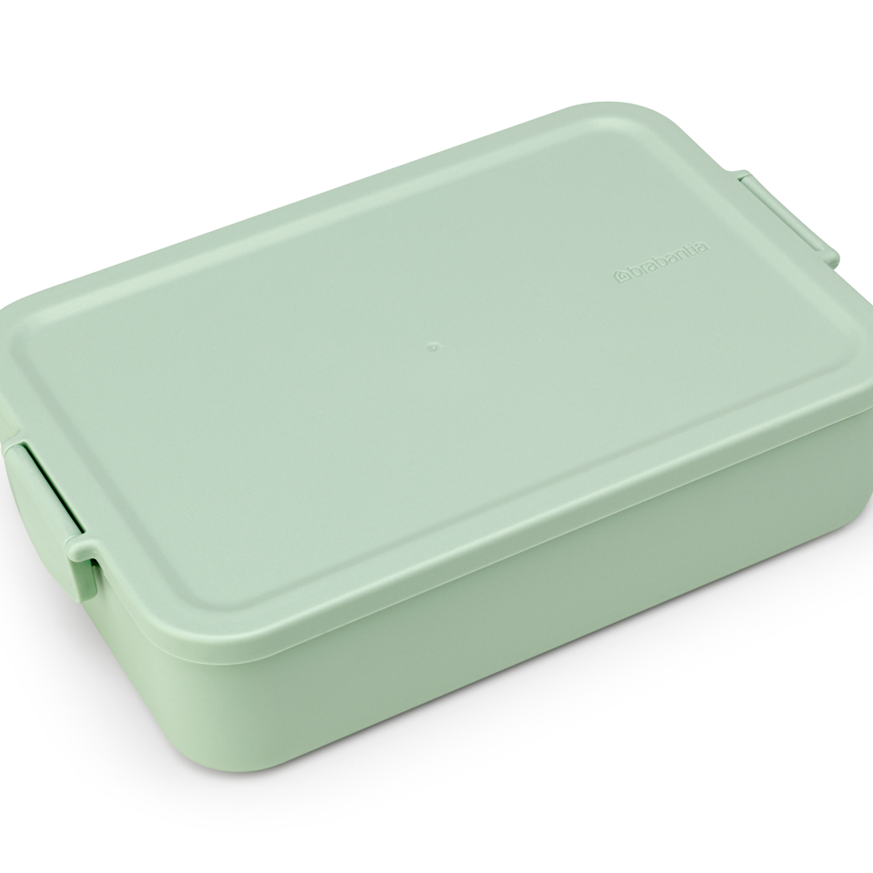 Lunchbox Brabantia Make & Take 2 L z przegródkami i dodatkowymi pojemnikami, szczelny, nadaje się do mikrofalówki, zamrażarki i zmywarki, ekologiczny, kolor: zielony