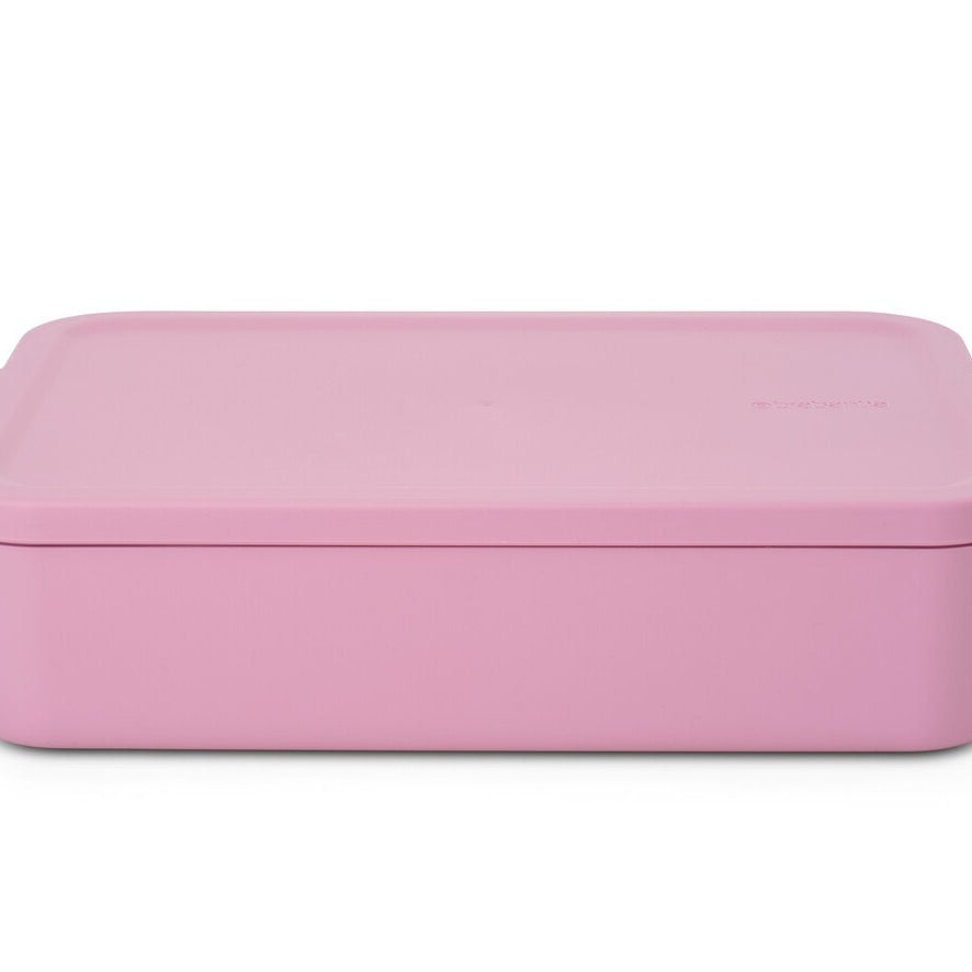 Lunchbox Brabantia Make & Take Lilac Pink 2 L z przegródkami i dodatkowymi pojemnikami, szczelny, nadaje się do mikrofalówki, zamrażarki i zmywarki, ekologiczny, kolor: różowy