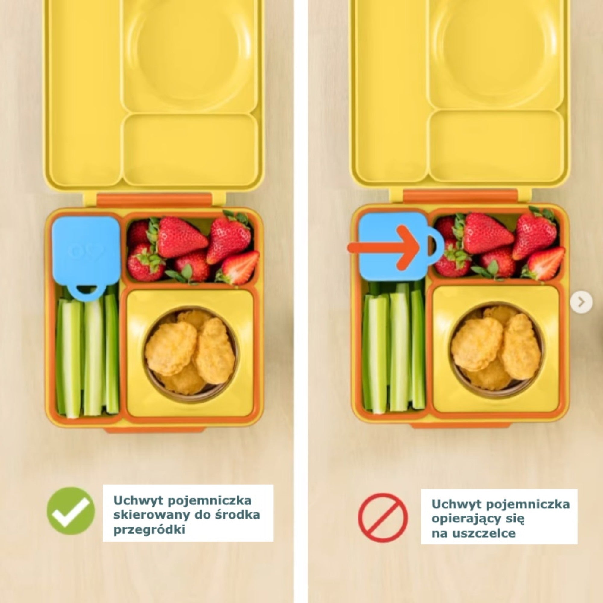 OmieDip – 2 silikonowe pojemniczki, bez BPA, 100% szczelne, pasują do OmieBox, kolor: turkusowo-różowy