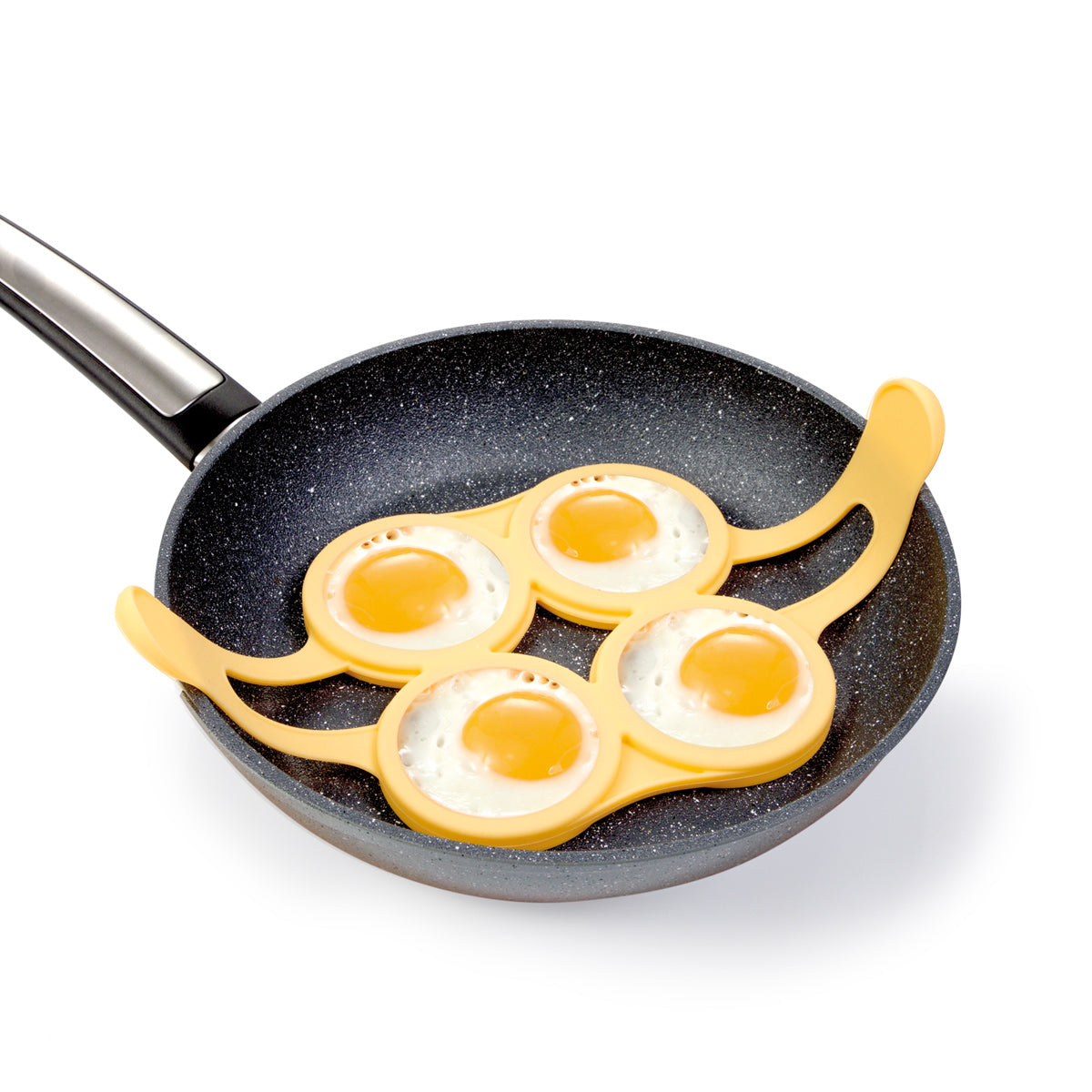 Silikonowa foremka PRESTO – 4 kształty, do naleśników i jajek, odporna na temperaturę