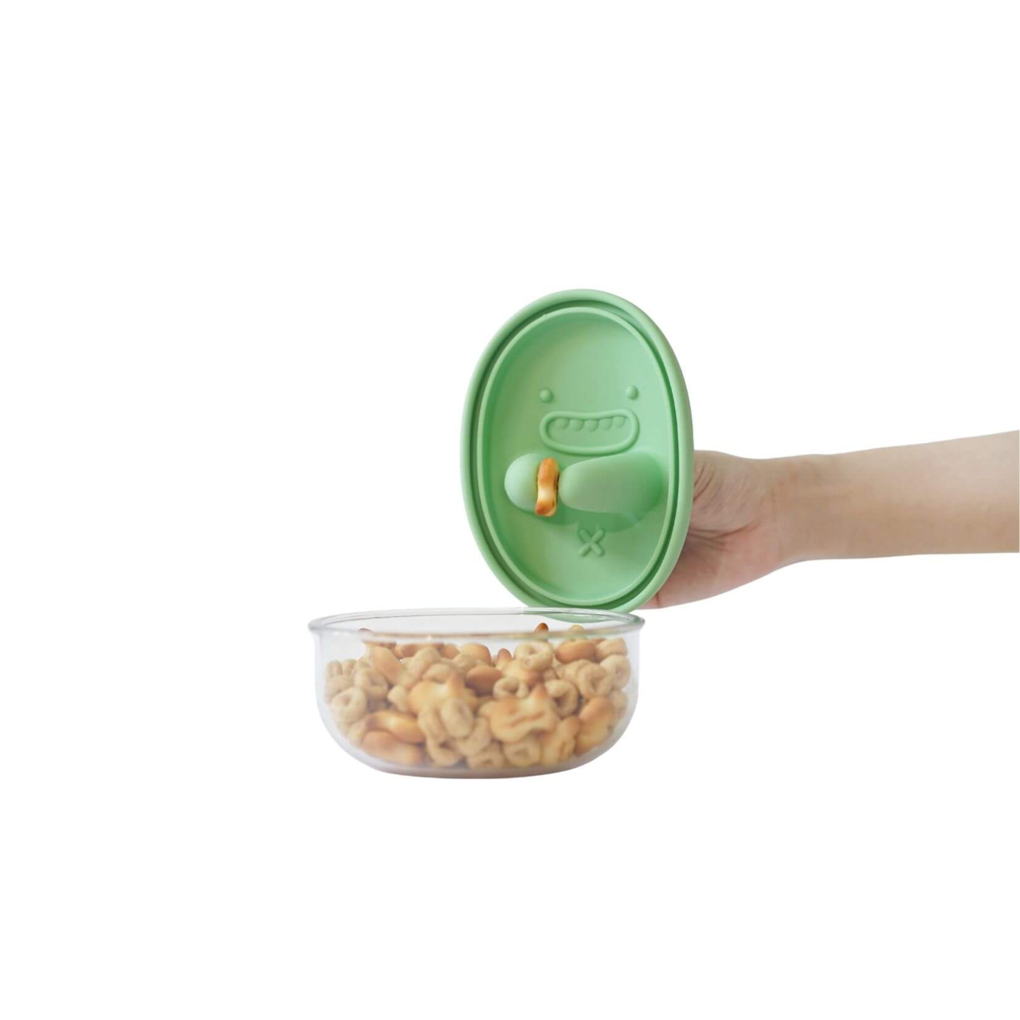 Monchi Finger Snack Bowl Mint Green miętowy pojemnik na przekąski