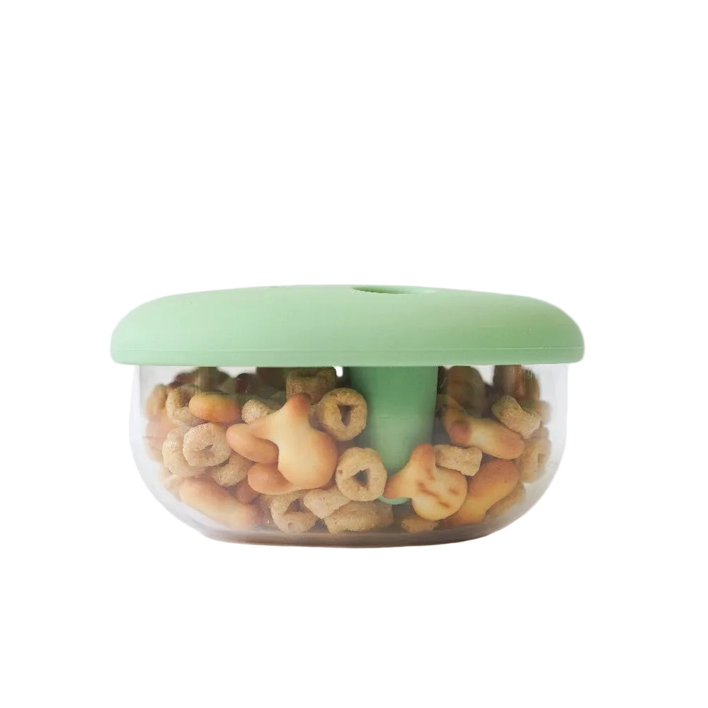 Monchi Mint Green innowacyjny uchwyt na przekąski w zielonym kolorze