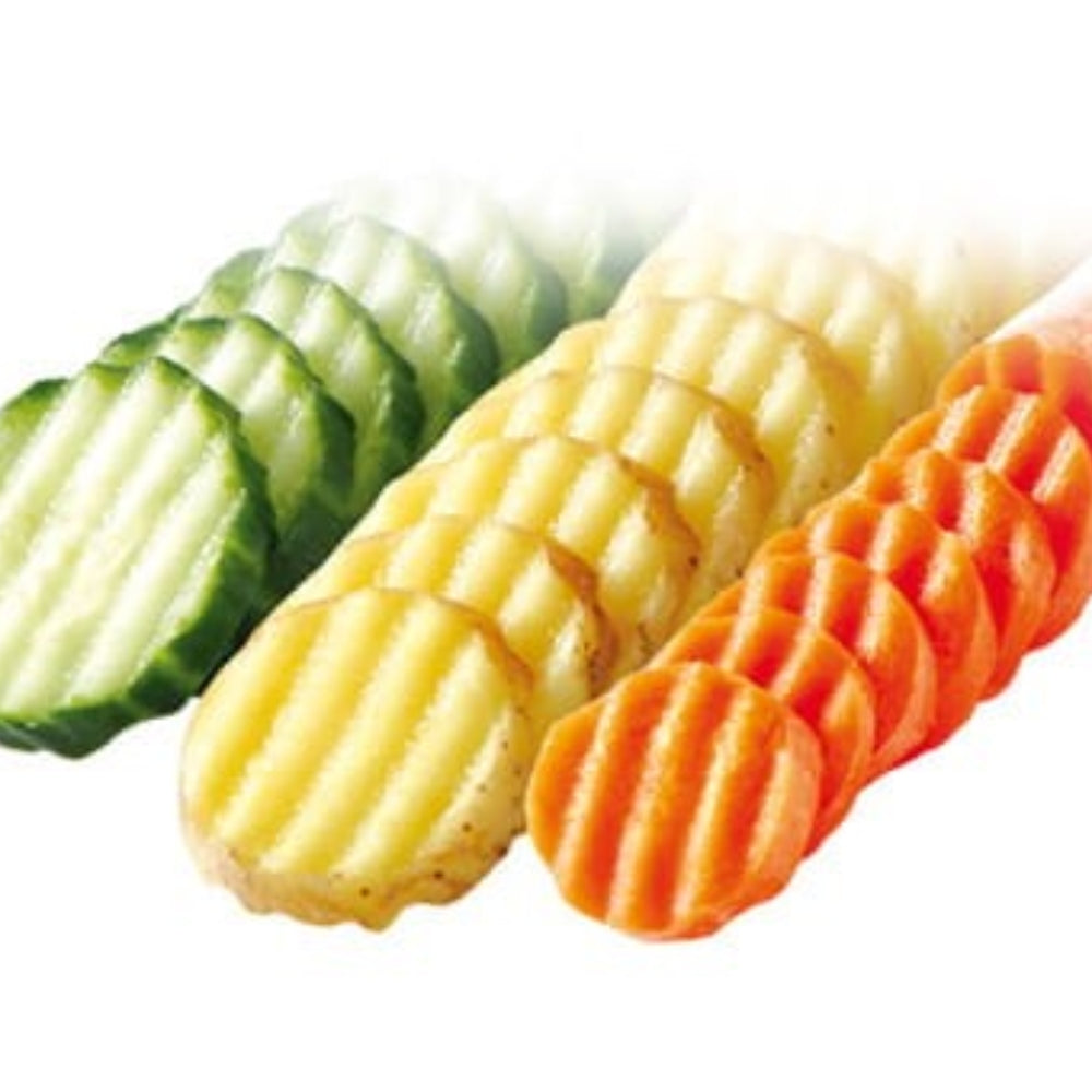 Karbowany nóż PRESTO – do warzyw, owoców, ciasta i dekoracji, stal nierdzewna, ergonomiczny uchwyt