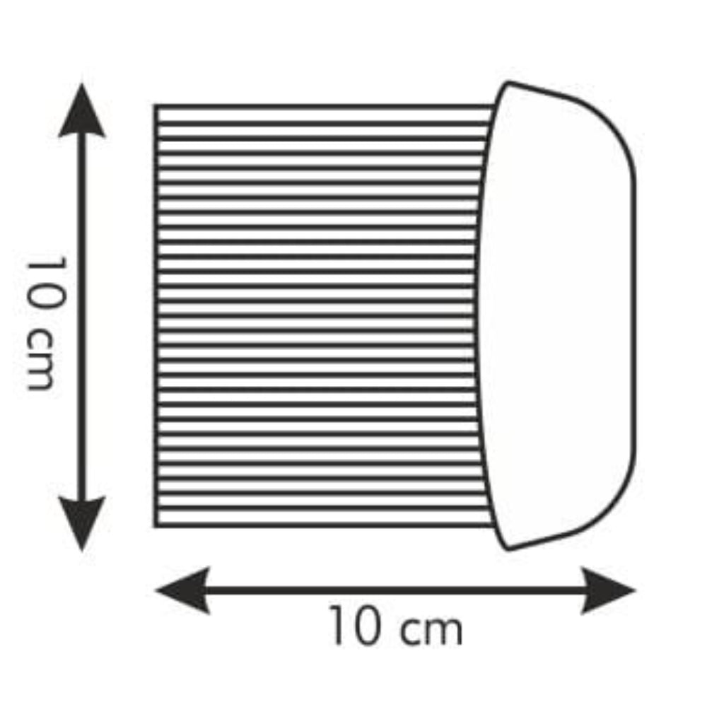 Karbowany nóż PRESTO – do warzyw, owoców, ciasta i dekoracji, stal nierdzewna, ergonomiczny uchwyt