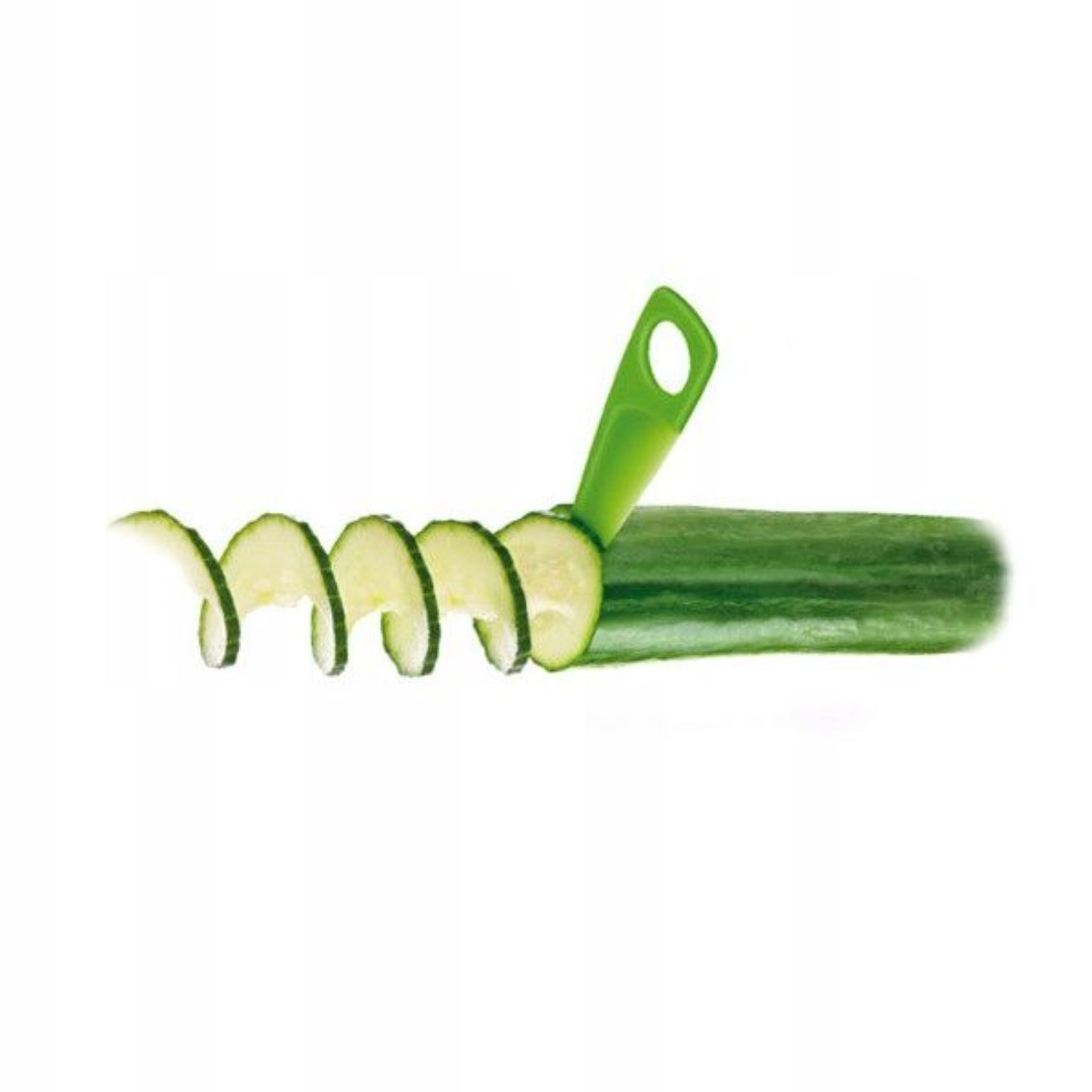 Krajarka spiralna PRESTO – tworzy spirale z ogórków i rzodkwi, lekka, plastikowa, do zmywarki