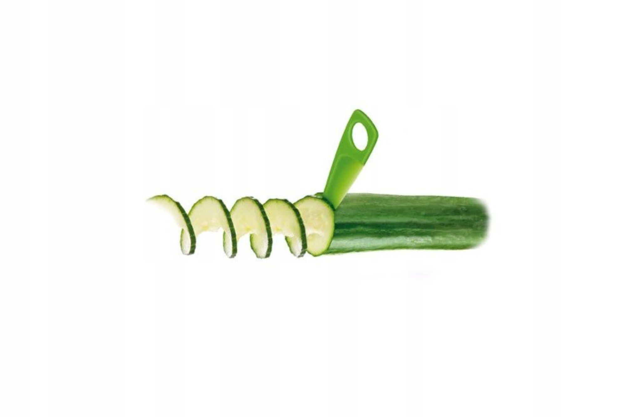 Krajarka spiralna PRESTO – tworzy spirale z ogórków i rzodkwi, lekka, plastikowa, do zmywarki