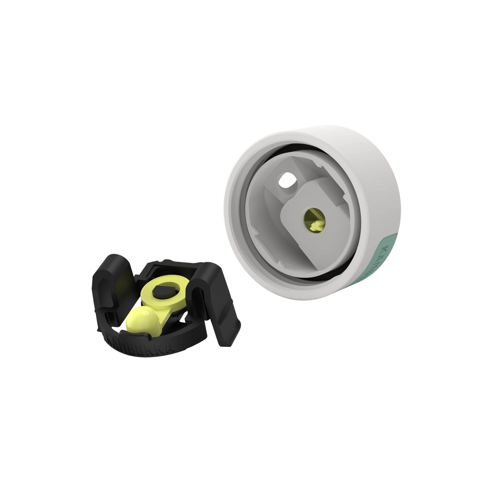 Kambukka Olympus 300 ml Enchanted Forest – kompaktowy zielony kubek termiczny, szczelny, One-Click, Snapclean®, utrzymuje ciepło 6h i zimno 11h.