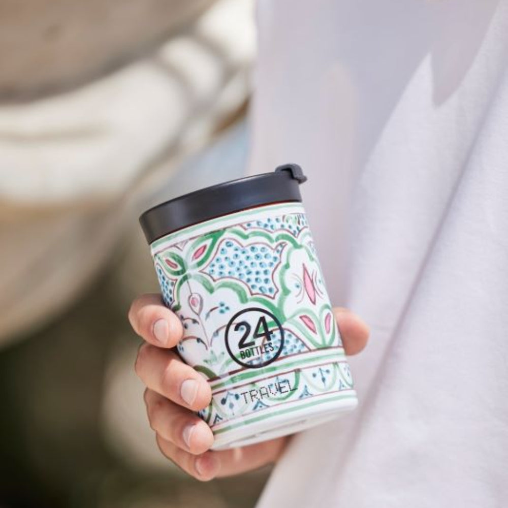 Kubek termiczny 24Bottles Marrakech – 350 ml, stal nierdzewna, szczelny, trzyma ciepło 6 h i zimno 24 h.