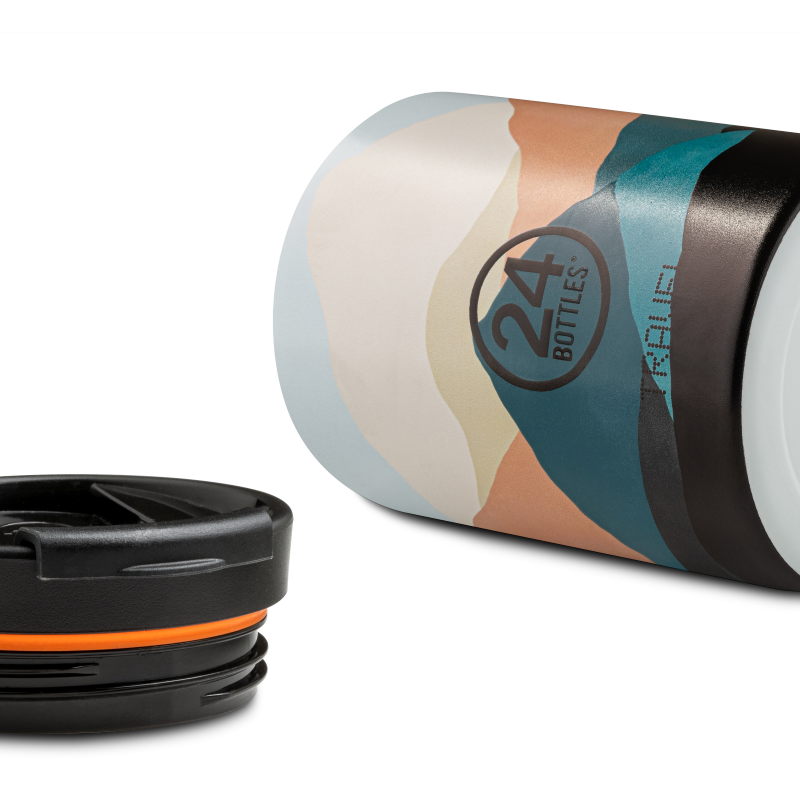 Kubek termiczny 24Bottles Mountains – 350 ml, stal nierdzewna, szczelny, trzyma ciepło 6 h i zimno 24 h.